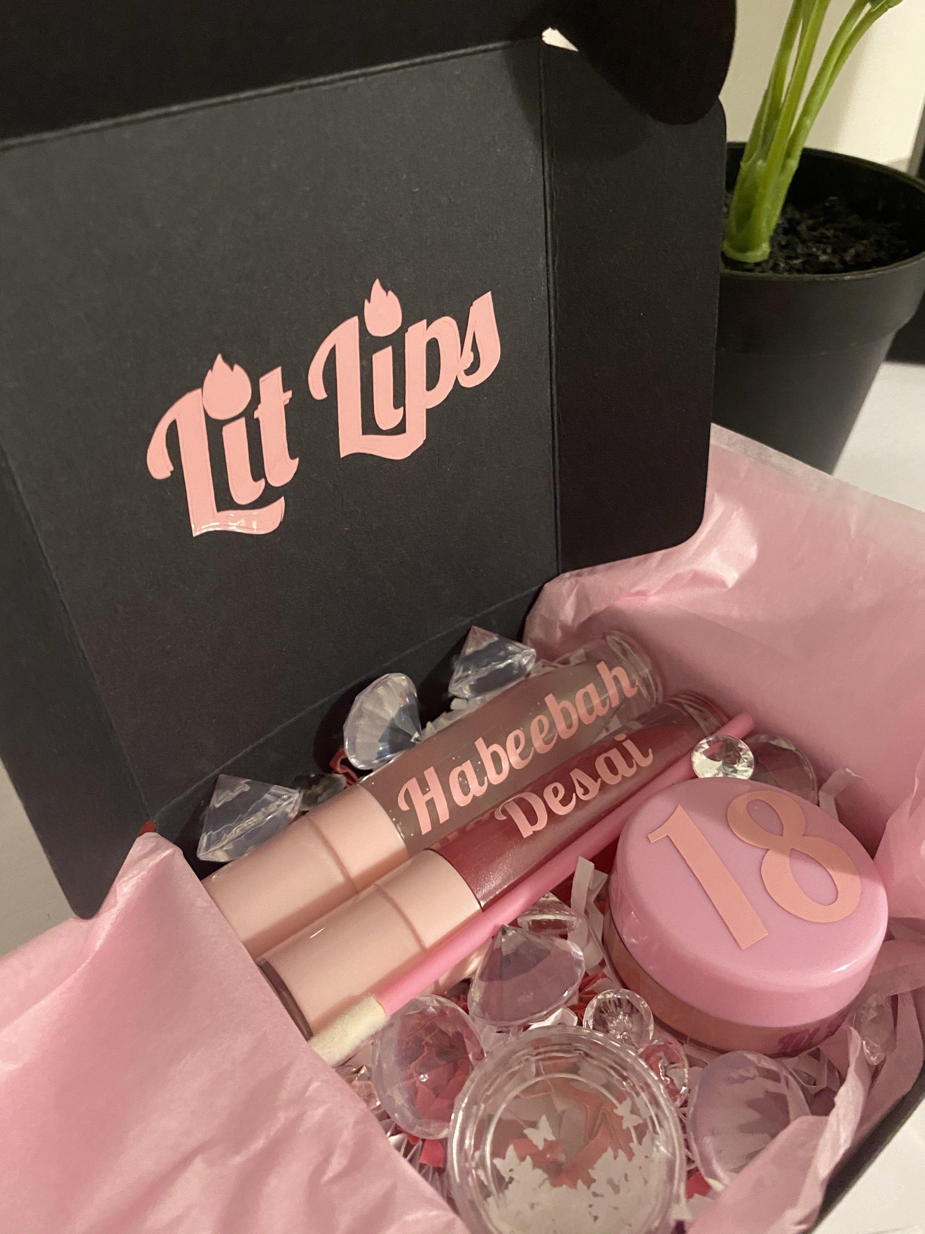 Custom Gift Lit Care Box - Lit Lips 